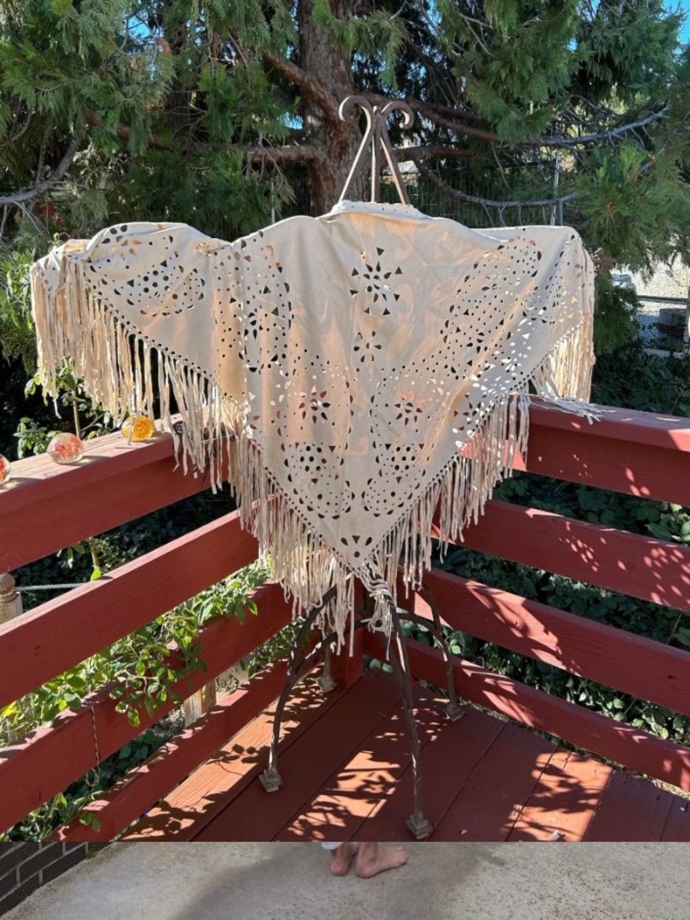 Gorgeous Flowy Ultra suede shawl, shawl, wrap, Tan, Cream, fringed, Piano scarf,